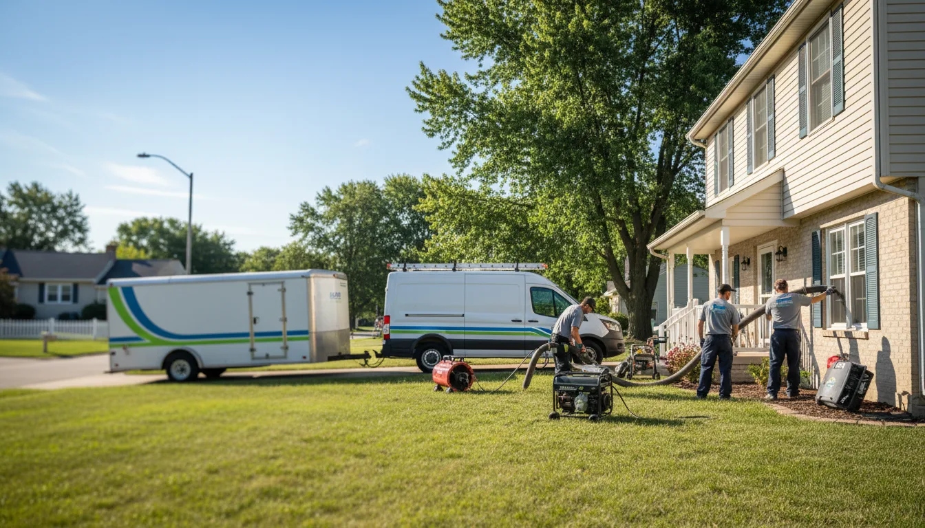Flooded Basement Restoration And Cleanup With Repair in Sims, IL near me